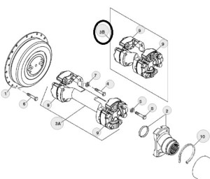 RE71609 WAŁ SKRZYNI